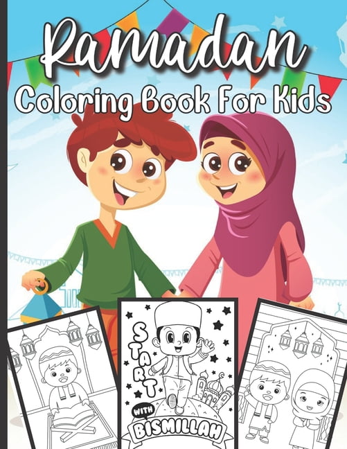Ramadan coloring book for kids islamic coloring book for a muslim kids and ramadan activity book for the holy month of ramadan or eid ul