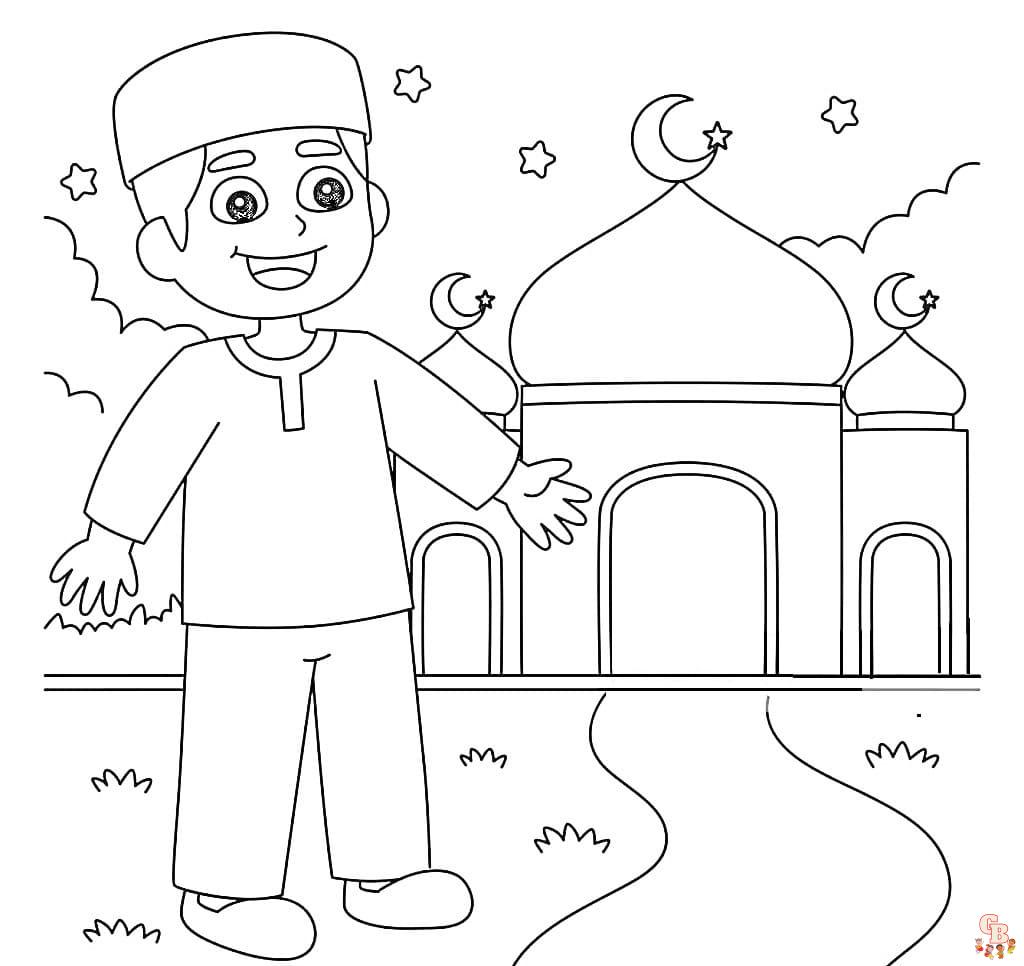 Printable islam coloring pages free for kids and adults