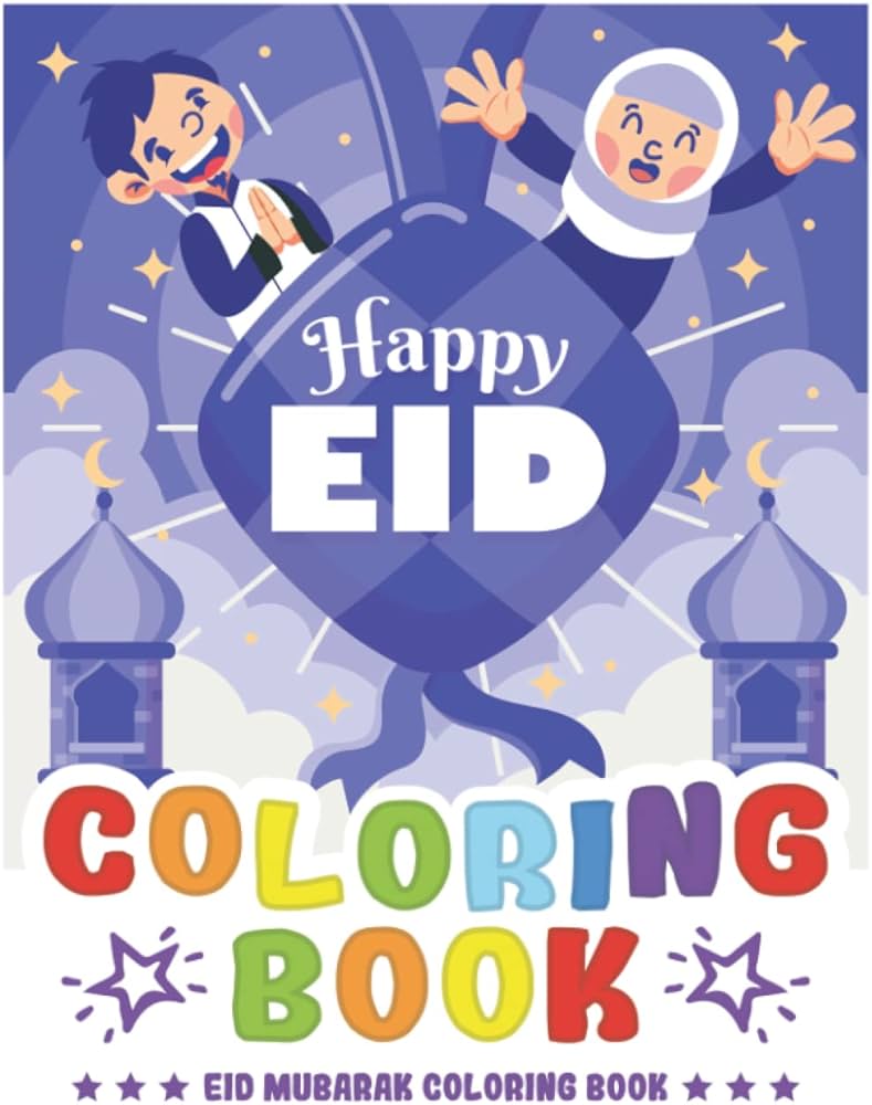 Eid mubarak coloring book