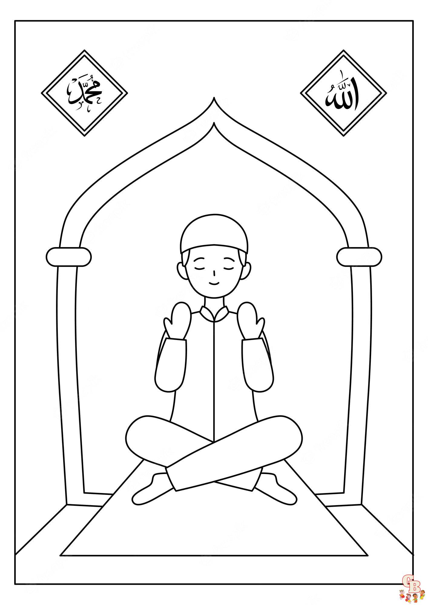 Explore islamic coloring pages