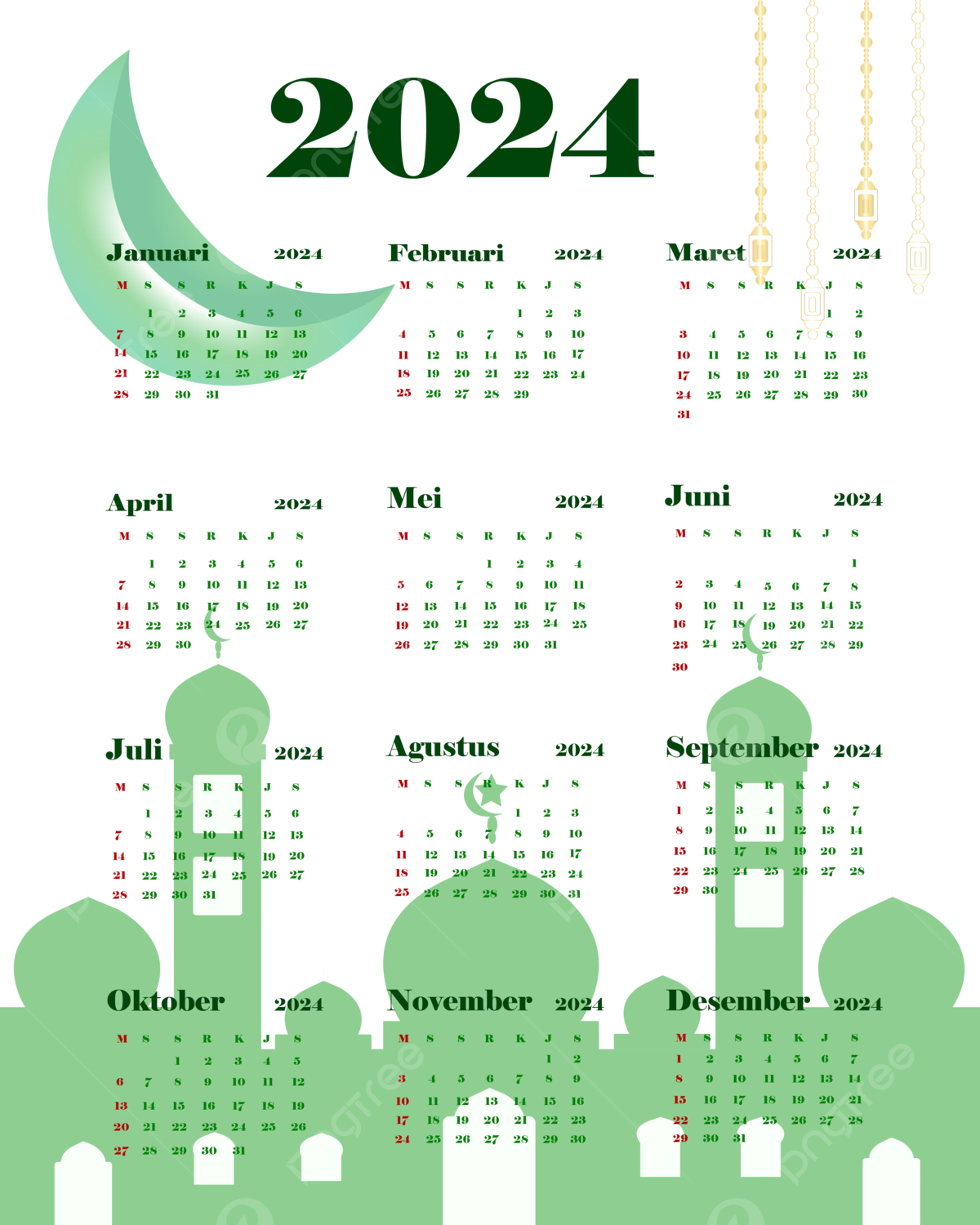 Islamic calendar png vector psd and clipart with transparent background for free download