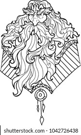 Hakuun bearded man mustache adult coloring pages liittyvã vektorikuva rojaltivapaa