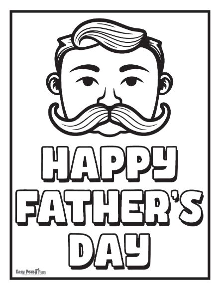 Printable fathers day coloring pages