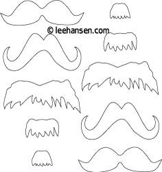 Many manly mustaches coloring page coloring pages dr seuss costumes templates printable free