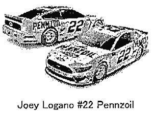 Arc monster energy cup joey logano pennzoil mustang diecast car