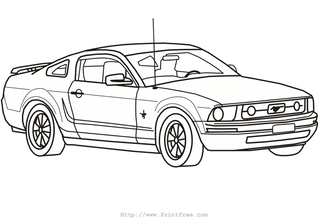 Car coloring pages