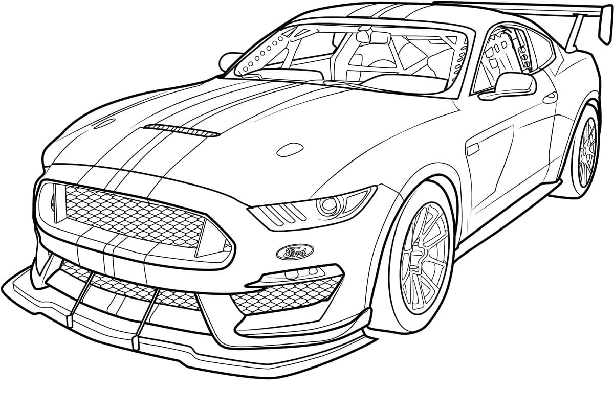 Mustang coloring pages