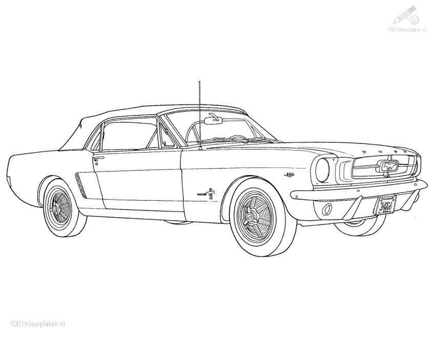 Mustang coloring pages printable for free download