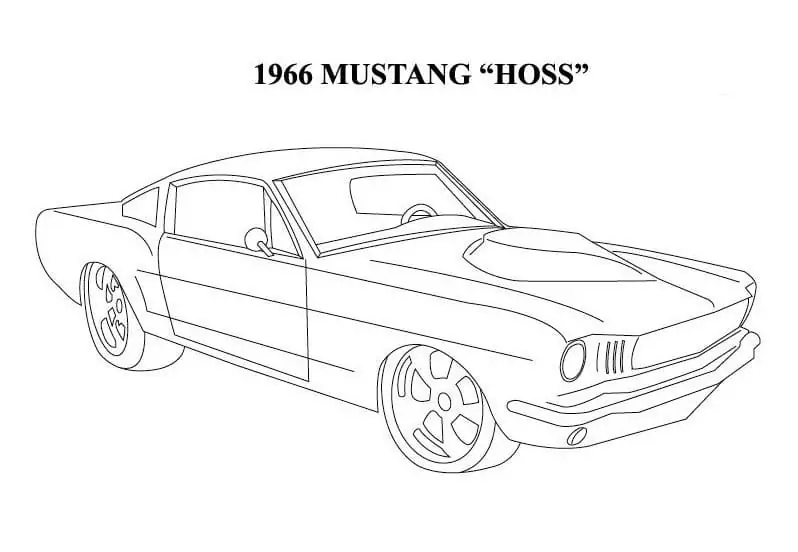 Mustang malvorlagen