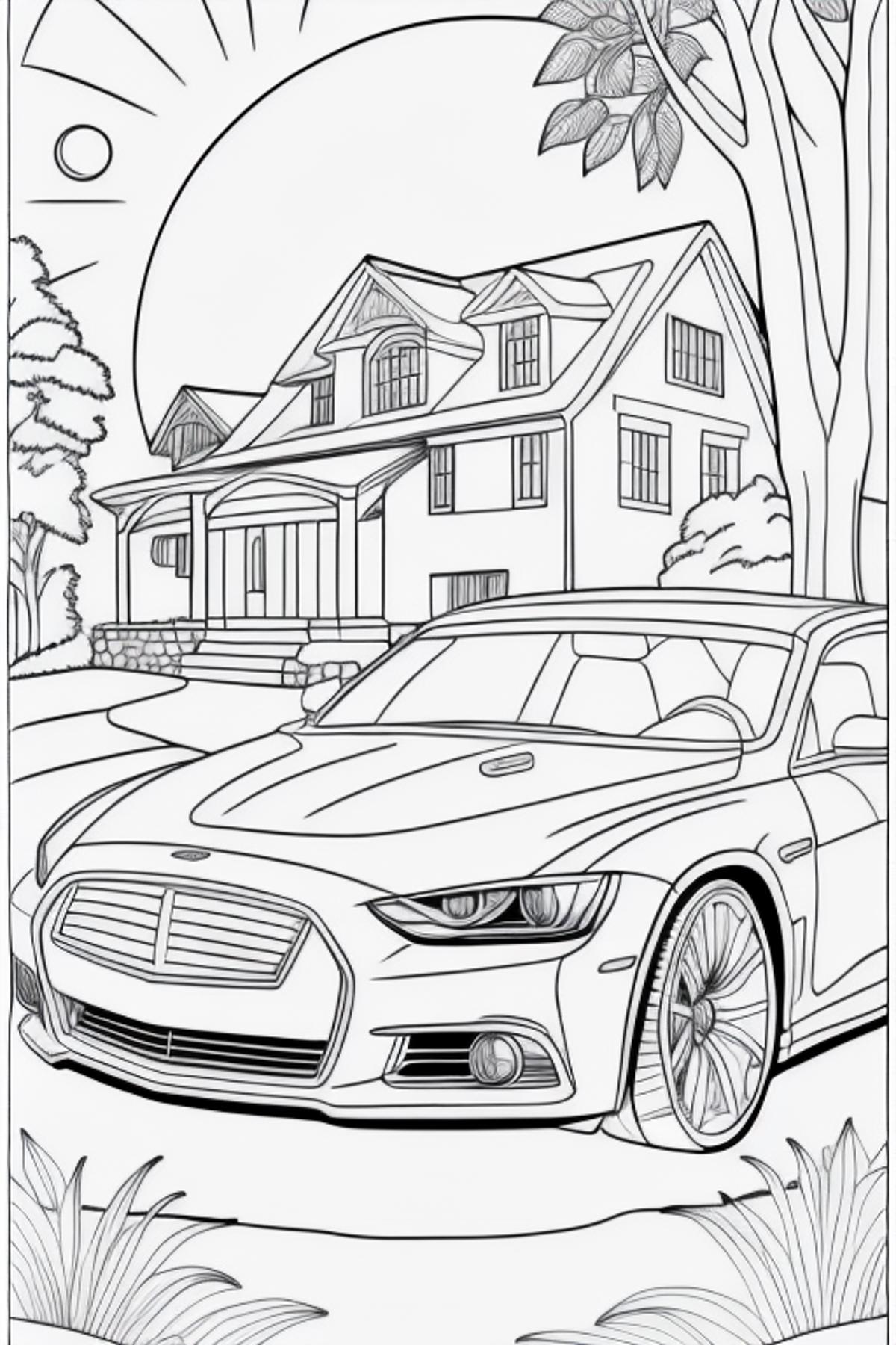 Coloring page diffusion