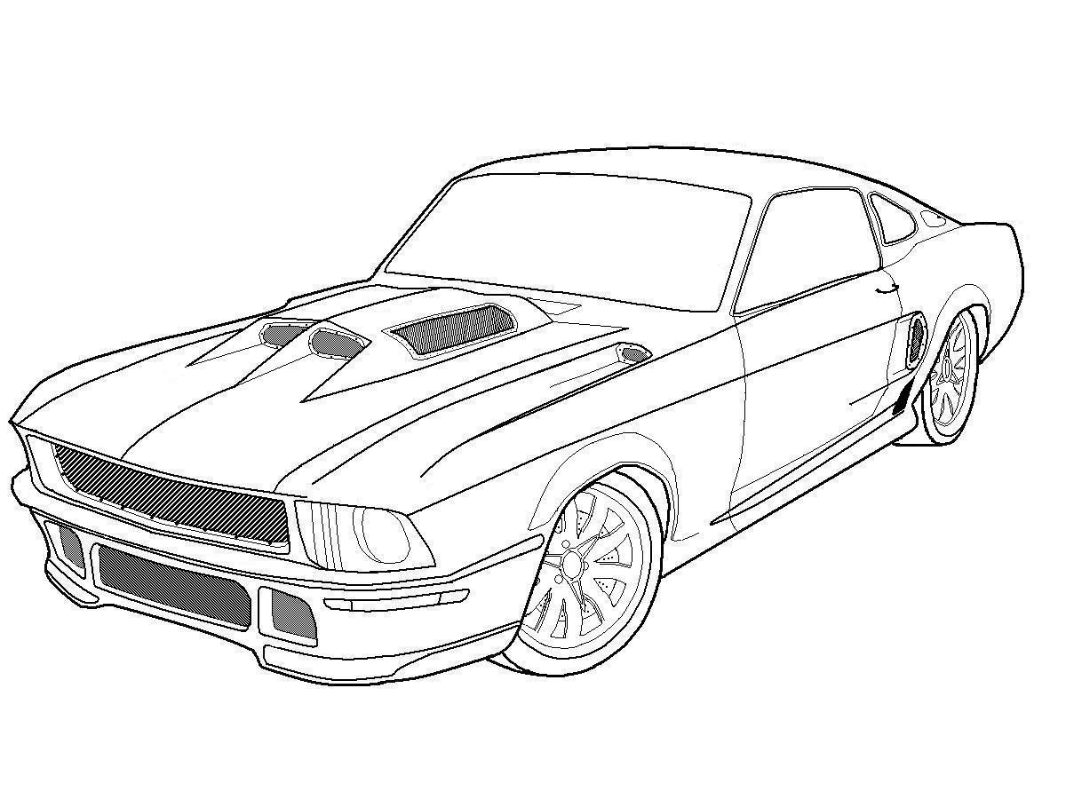 Free printable mustang coloring pages for kids
