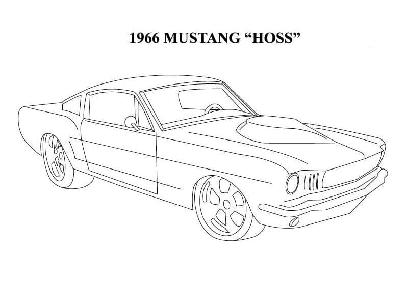 Mustang coloring pages