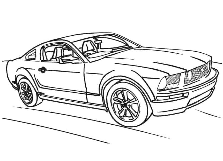 Mustang coloring pages