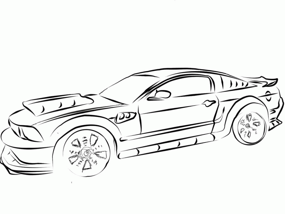 Mustang coloring pages printable for free download