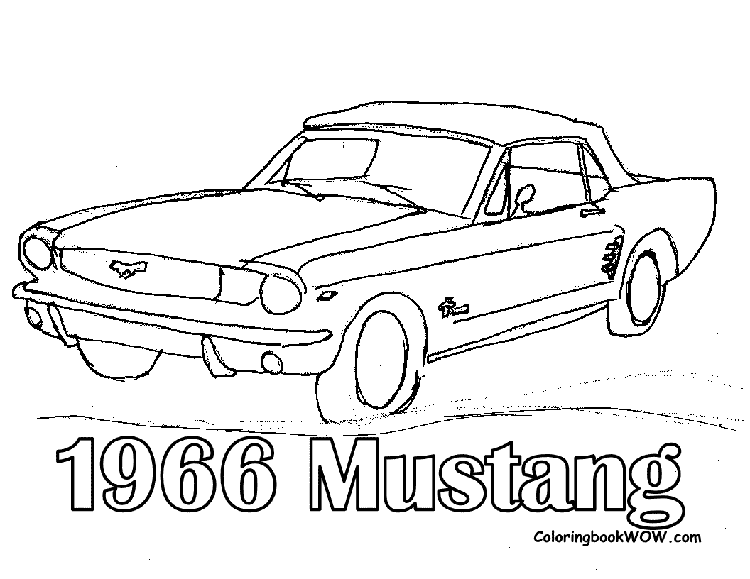 Mustang coloring pages printable for free download