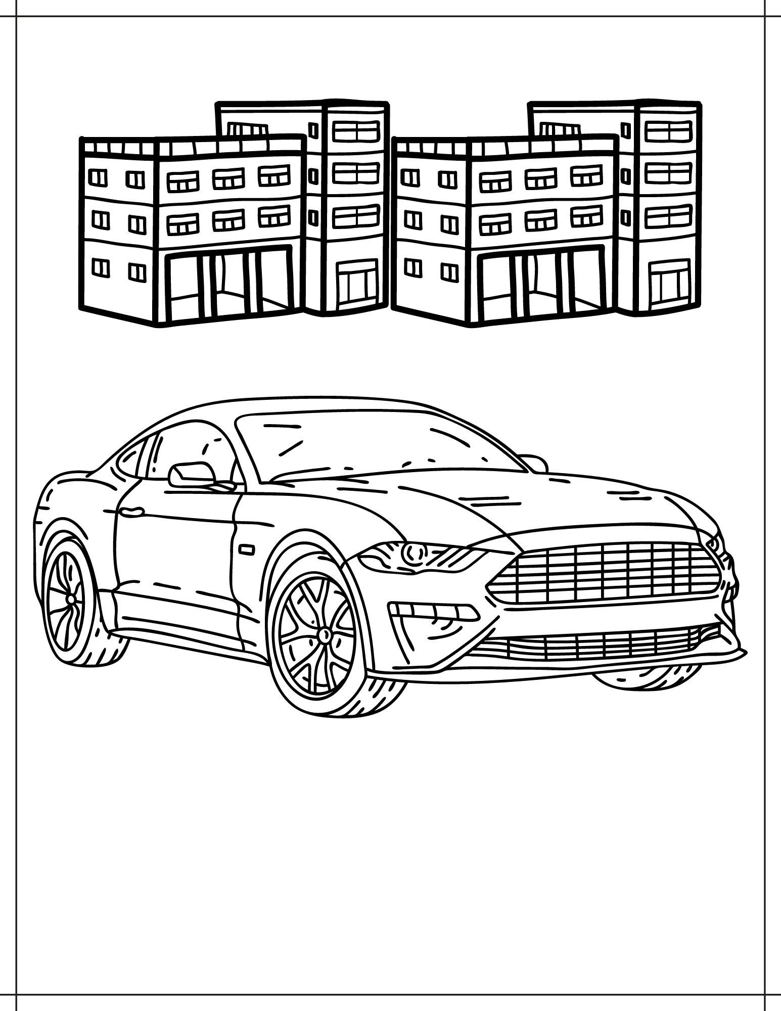 A cool collection of really cool cars pages to color pluscars to colorcars coloring pagescar fun factscarscool cars instant download
