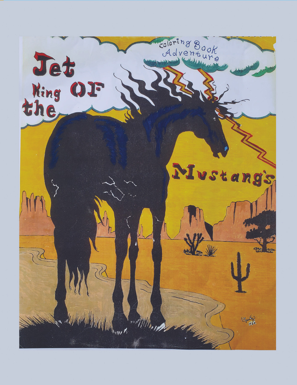 Jet king of the mustangs coloring book adventure series the albino
