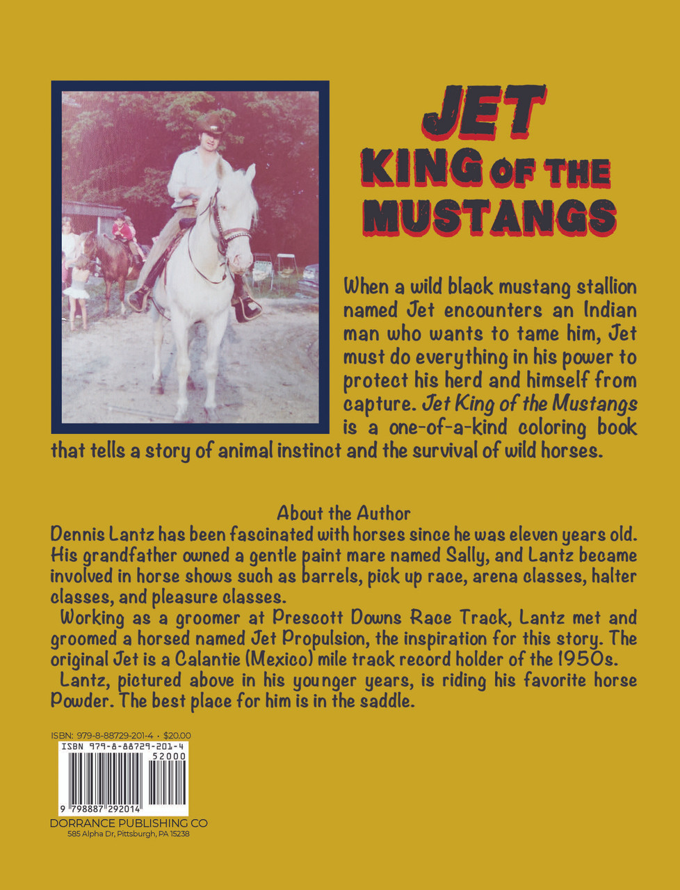 Jet king of the mustangs coloring book adventure series the albino