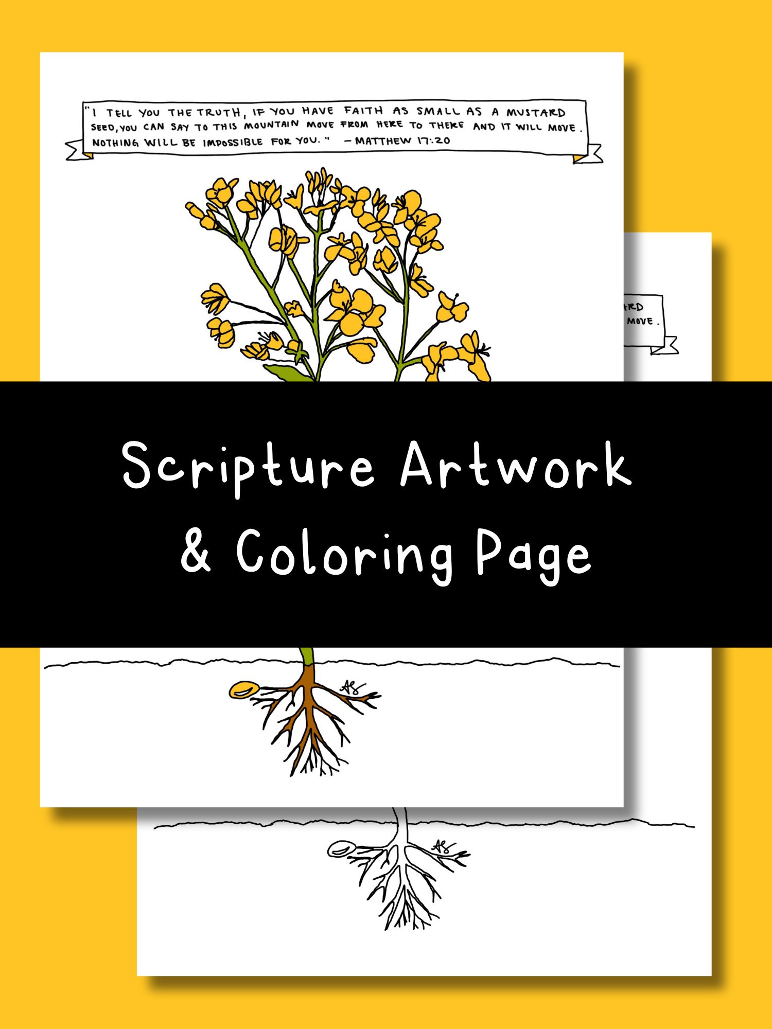 Printable matthew scripture artwork