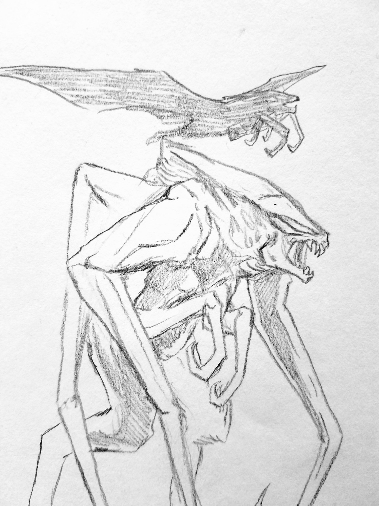 Art of aaron dewyer on x im a day late and a dollar shortlets see if i can crank out a megaguirus before midnight wish me luck monstermarch godzillakingofthemonsters muto godzilla httpstcosjfrlvcpfr