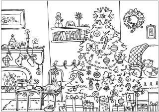 Christmas louring pages