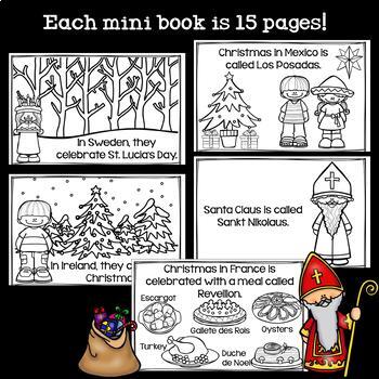 Christmas around the world mini book bundle for early readers tpt