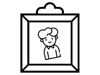 My family colorg pages picture frame theme early fisher worksheet by swati sharma