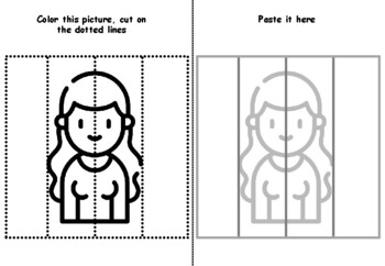 My family cuttg skills colorg pages motor skills worksheet by swati sharma