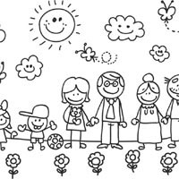 My family coloring pages