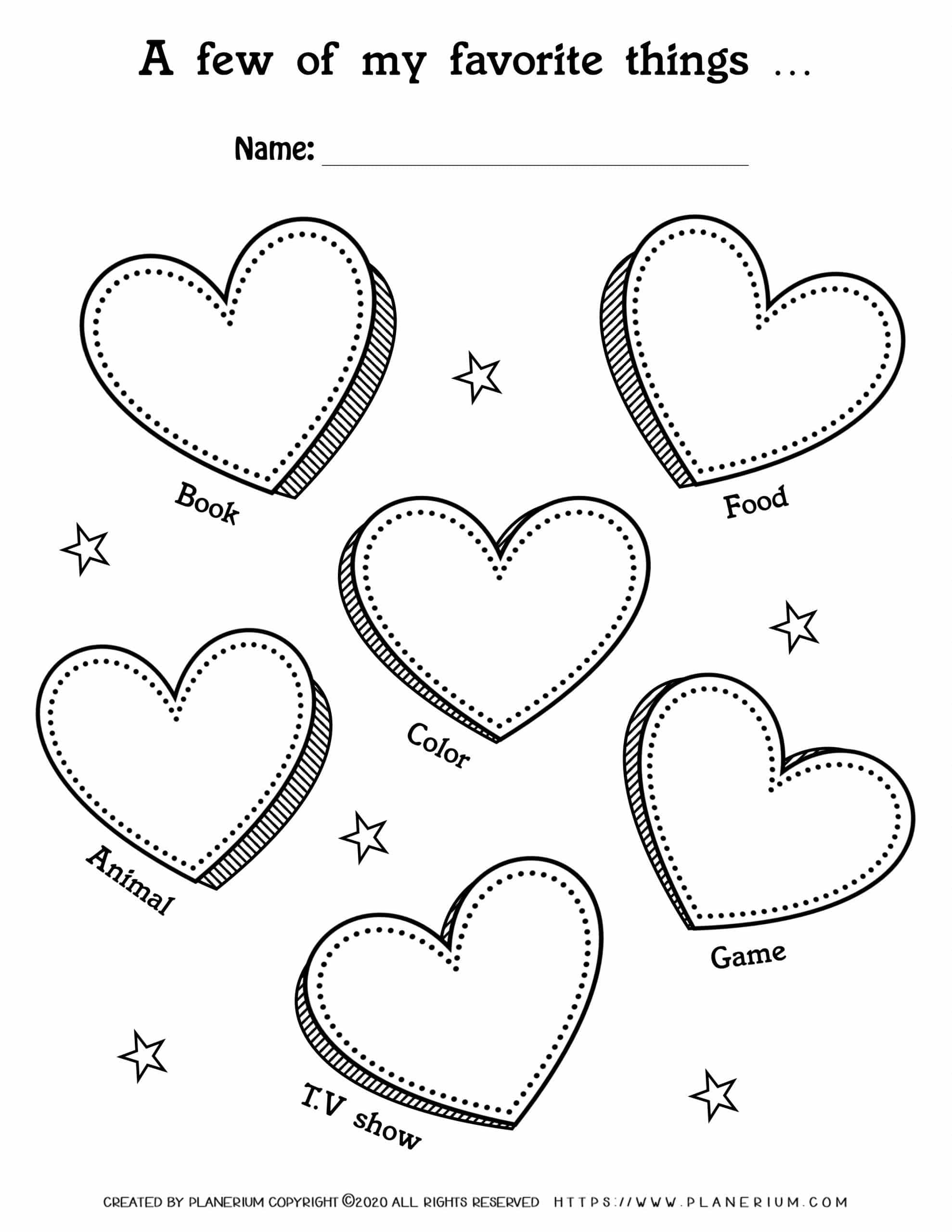 Valentines day worksheet