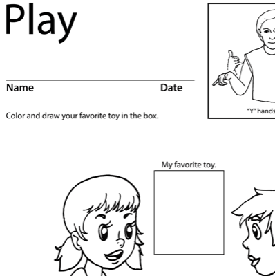 Coloring sheet