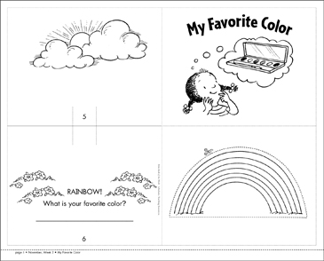 My favorite color printable mini