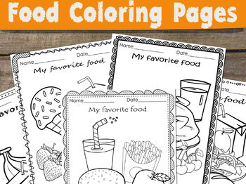 Food coloring pages