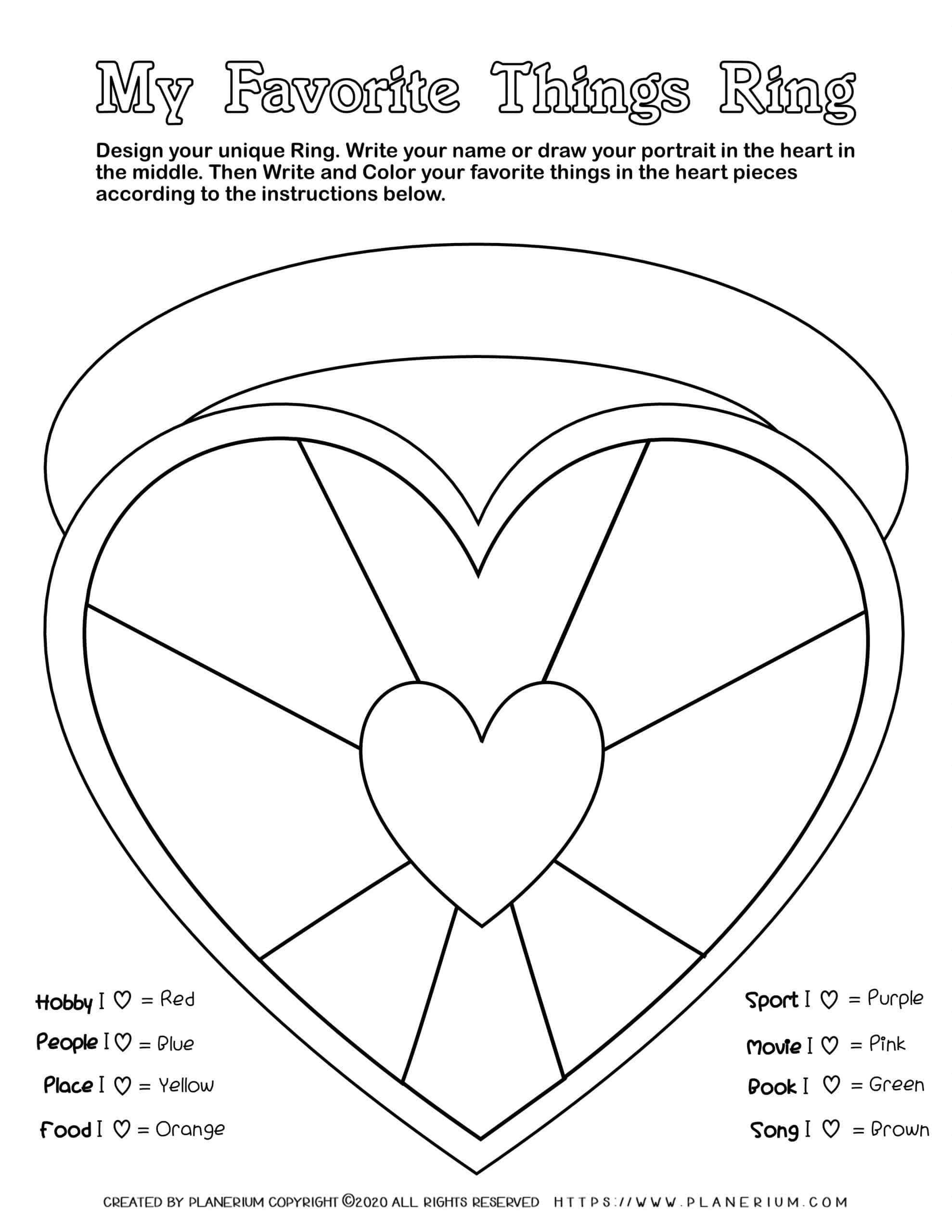 Valentines day worksheet