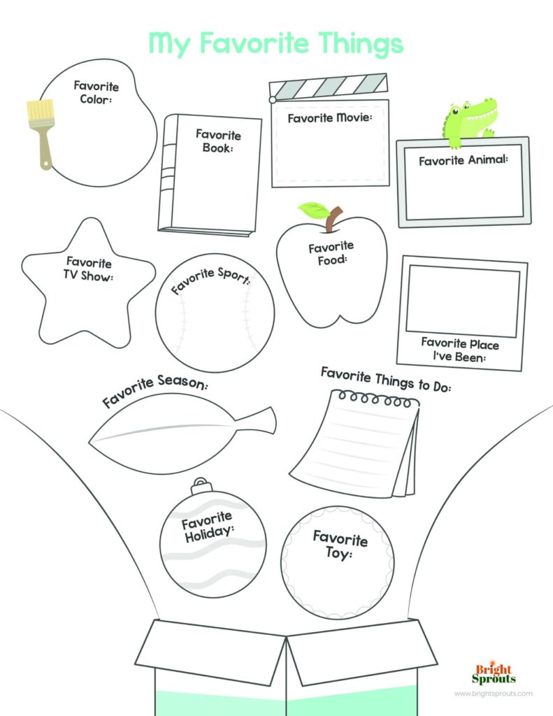 Printable all about me worksheets free templates