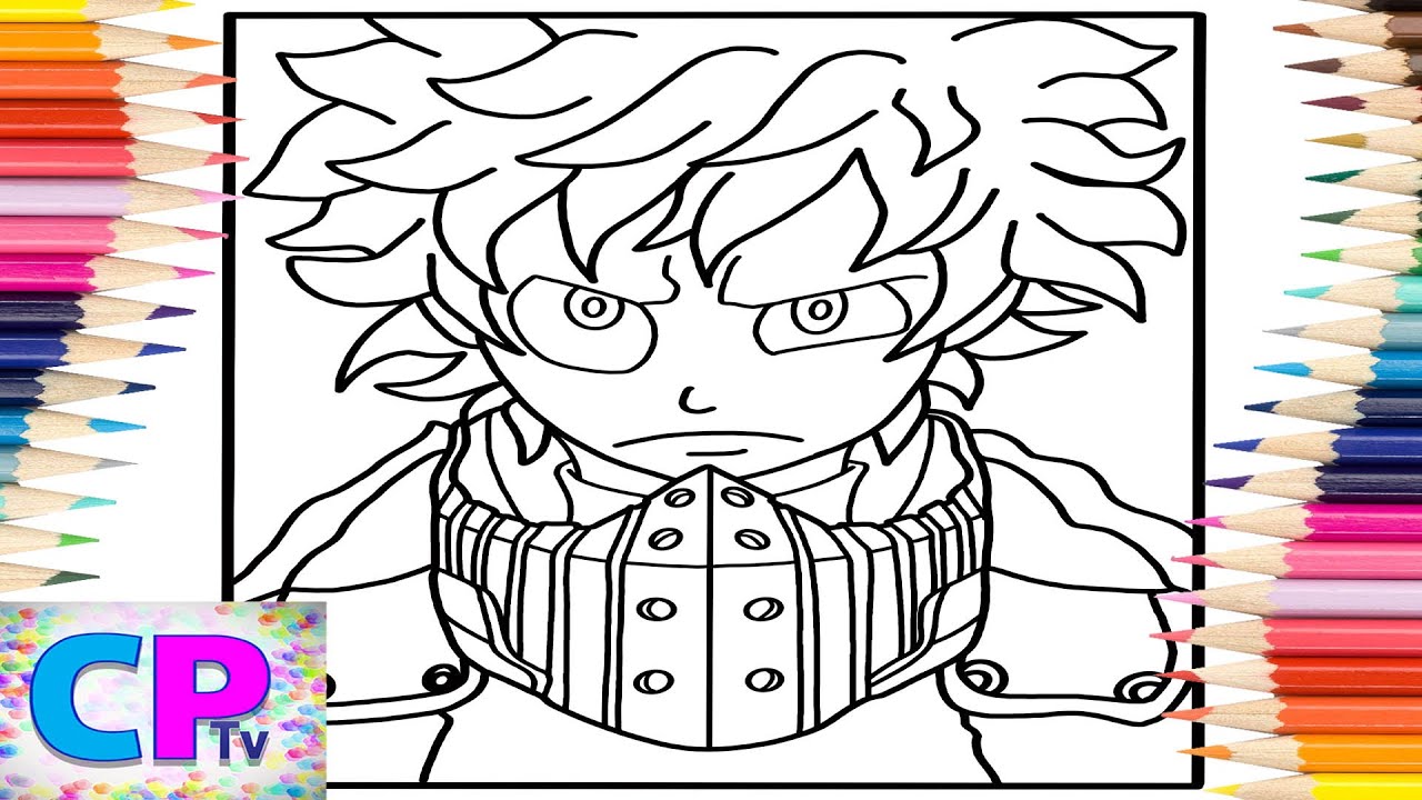 Boku no hero academia coloring pagesror