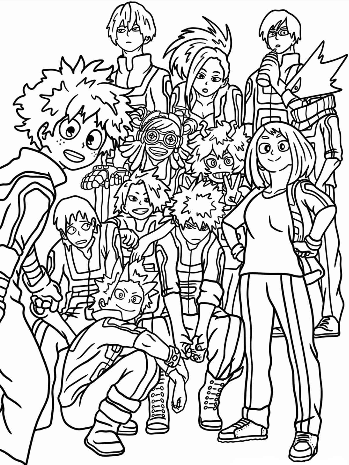 My hero academia coloring pages