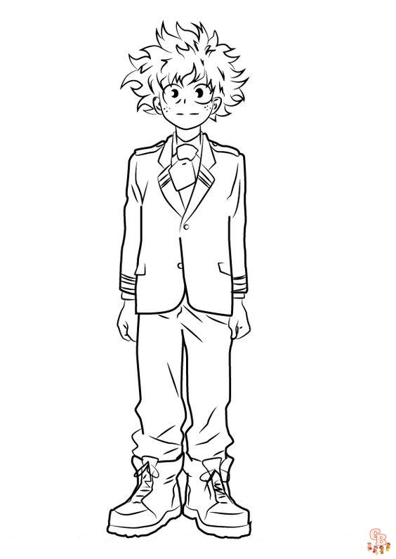Enjoy free printable and easy to use deku coloring pages