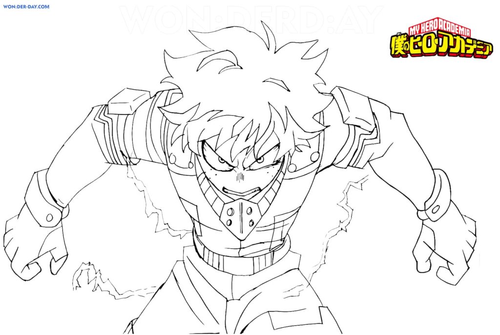 My hero academia coloring pages free coloring pages