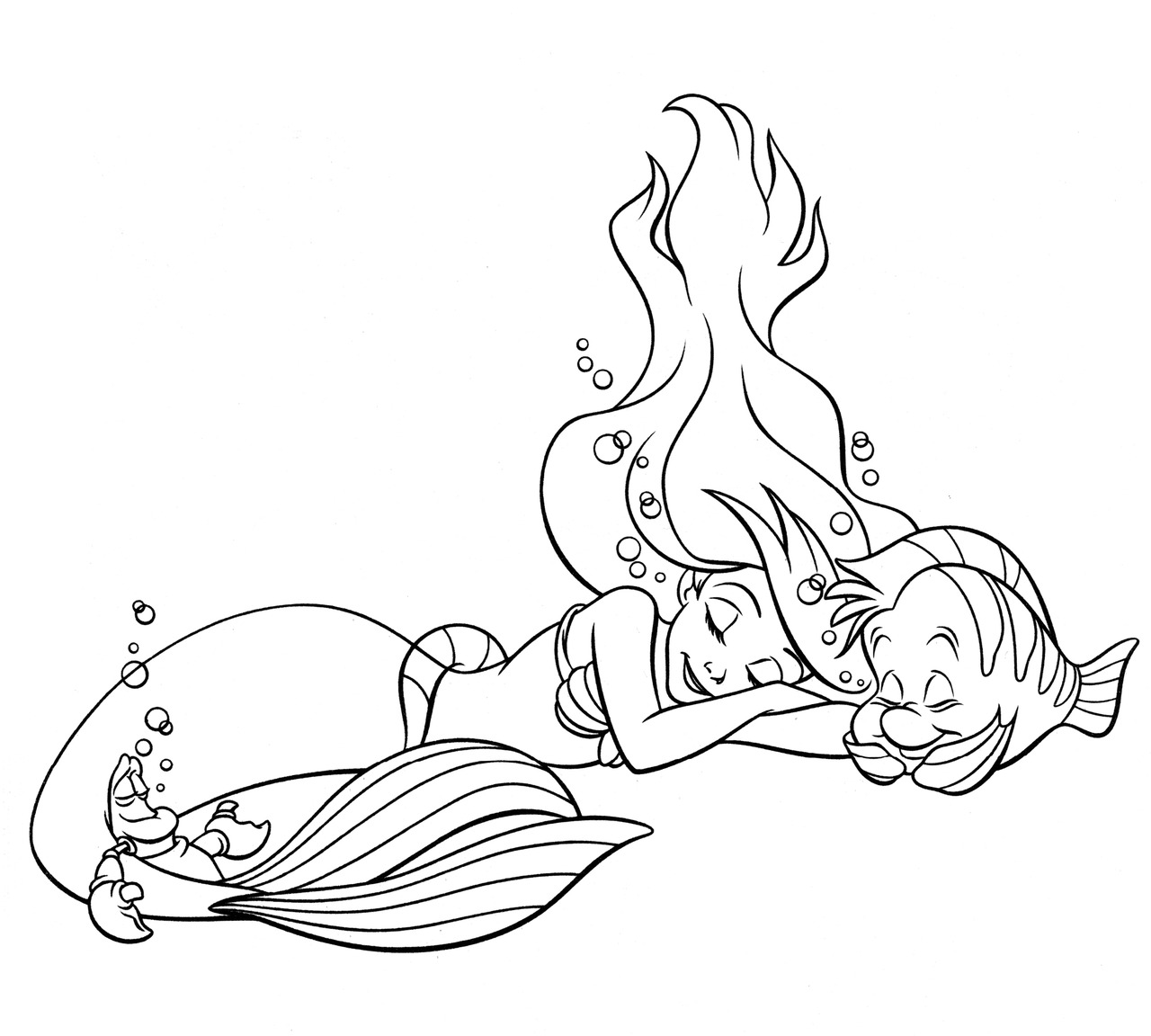 Ariel coloring pages
