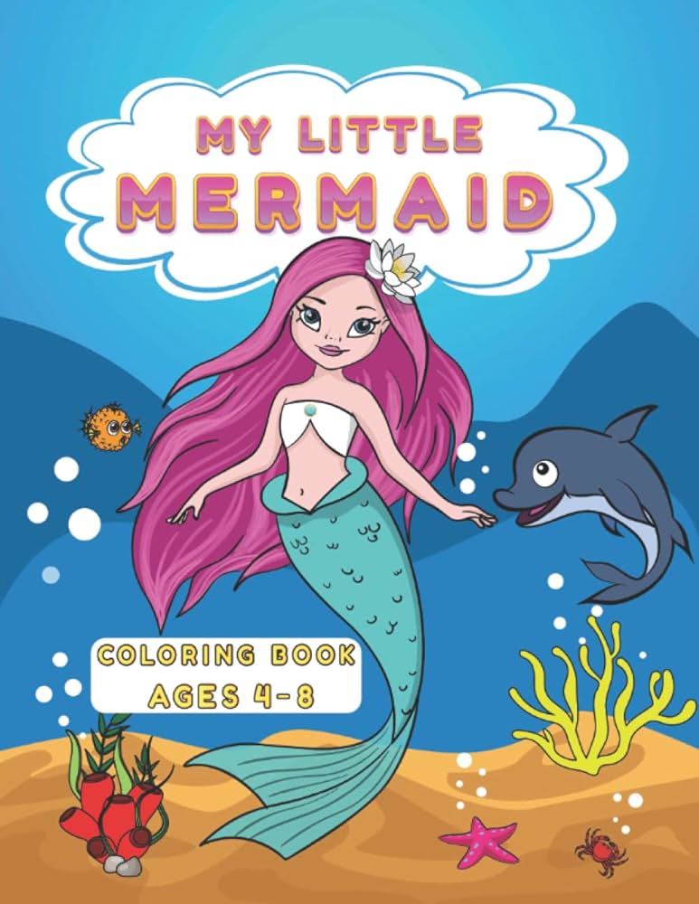My little mermaid coloring book ages