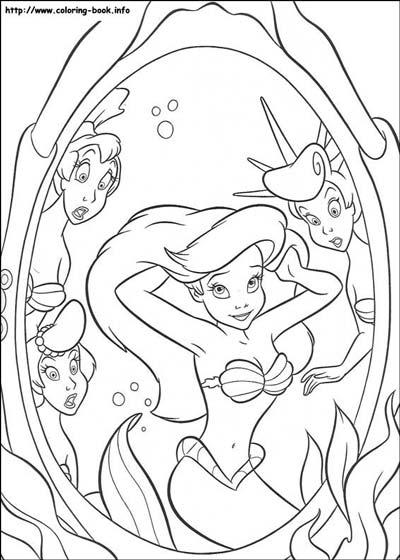 Little mermaid coloring pages ariel coloring pages