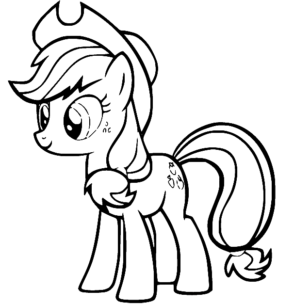 Applejack coloring pages printable for free download
