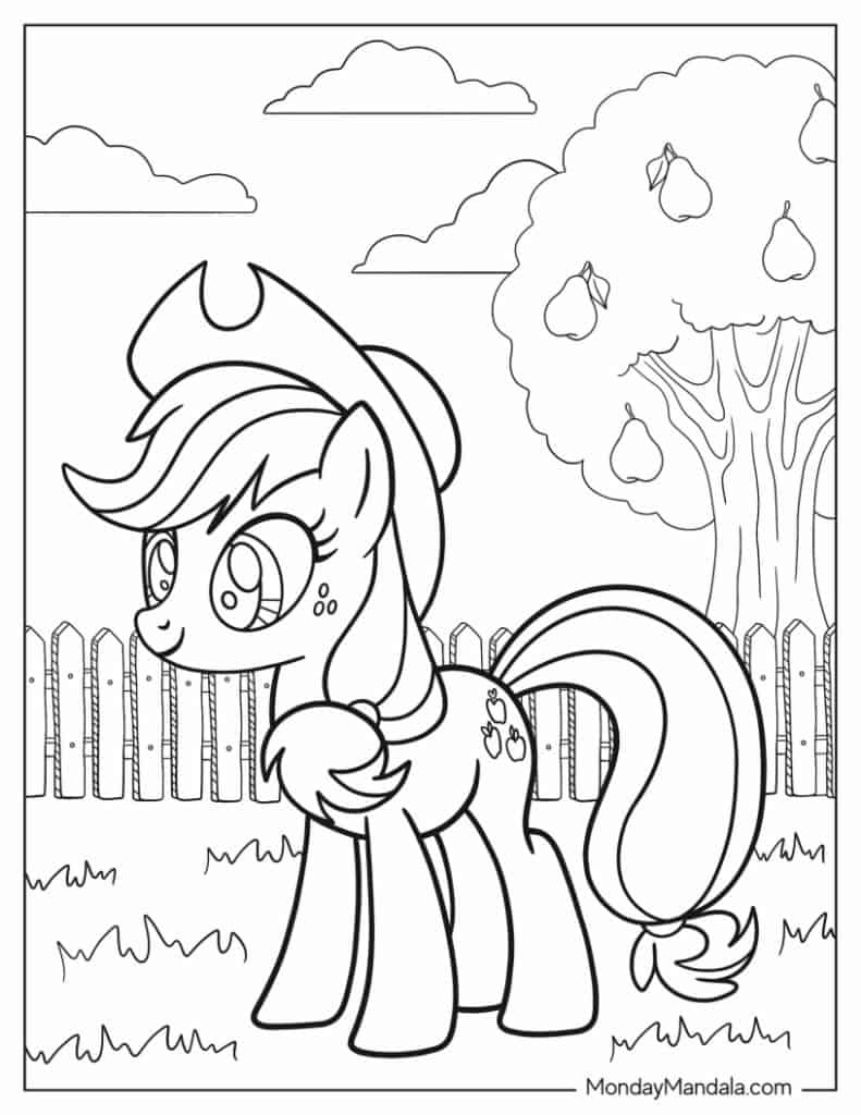 My little pony coloring pages free pdf printables
