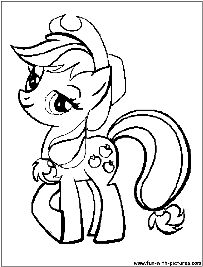 Mylittlepony applejack coloring page