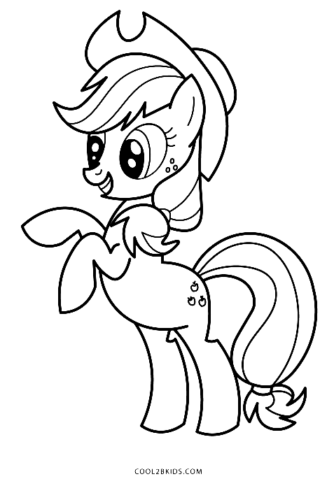 Applejack coloring pages printable for free download