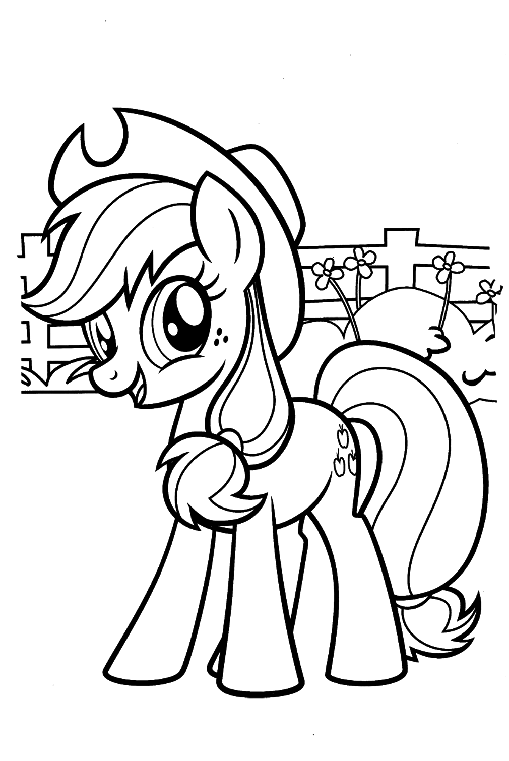 Applejack coloring pages