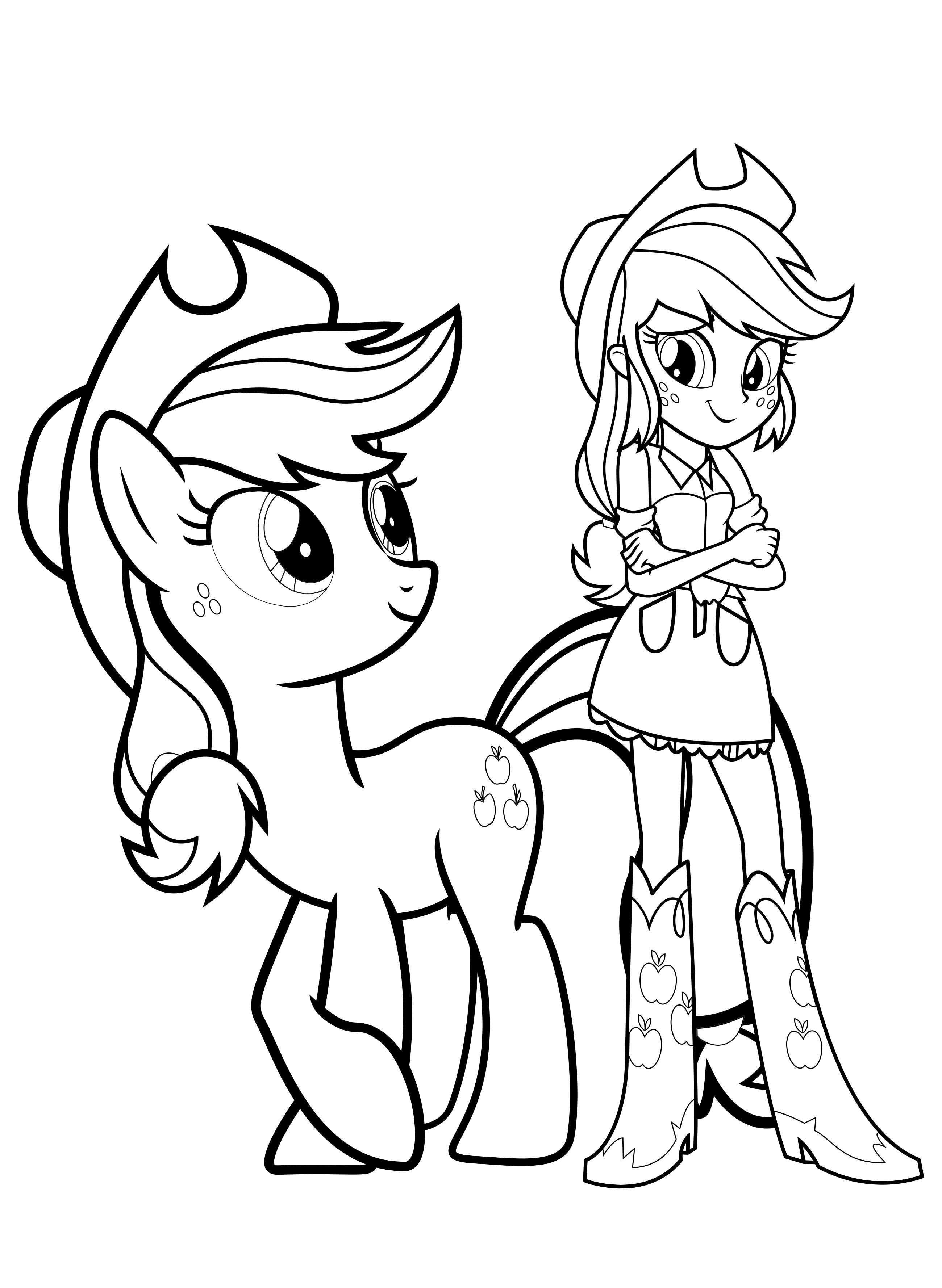 Applejack coloring pages