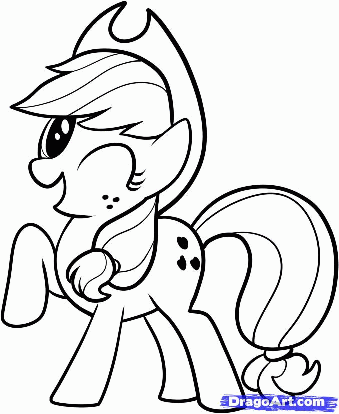 My little pony drawing applejack