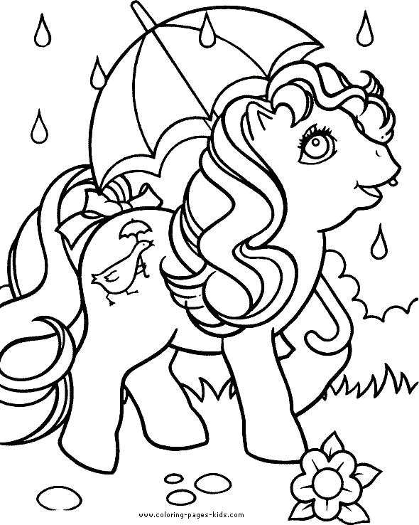 My little pony color page